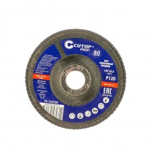 70-125120 Круг лепестковый торцевой Cutop Profi  125х22,2мм (80 лепестков) P120