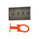 449-1100 Зажим DECOR СВП 1.4мм Кольцо 100шт,пакет(30)