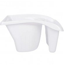 670-2207 Ванночка для краски DECOR 22х18х12см, 1,2л,ковш для краски,белый(20)