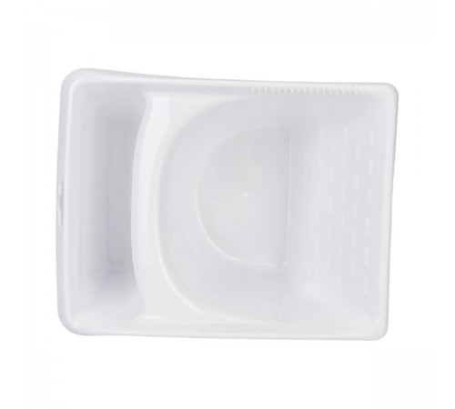 670-2207 Ванночка для краски DECOR 22х18х12см, 1,2л,ковш для краски,белый(20)