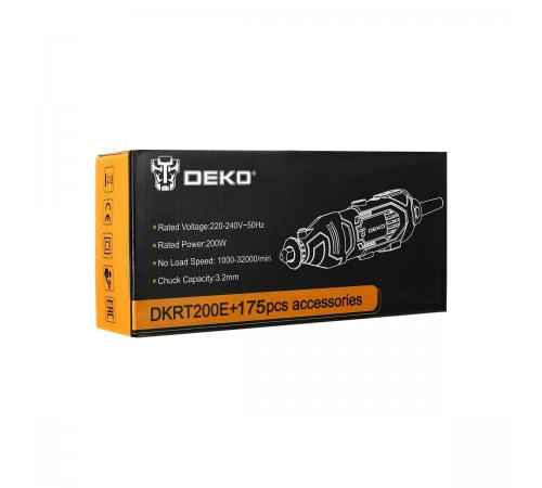 Гравер DEKO DKRT 200E+175 аксессуаров 063-1416