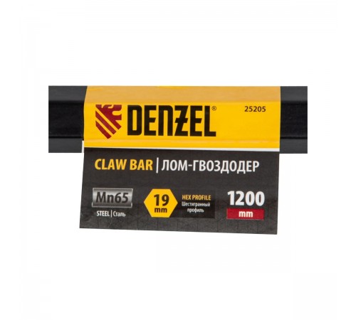 25205 Лом-гвоздодер Denzel 1200мм,шестигр.19мм
