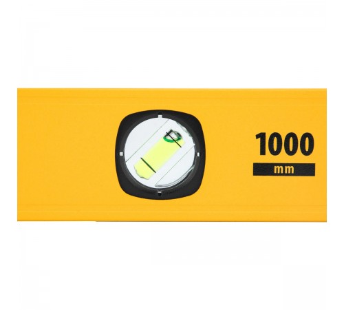 Уровень алюминиевый Denzel 1000мм, магнит., фрезерованный, 3 глазка (1 зеркал.), 0,5 мм/м 33693