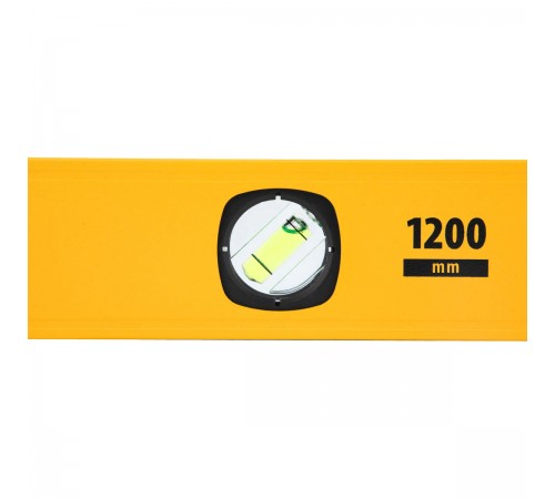 Уровень алюминиевый Denzel 1200мм, магнит., фрезерованный, 3 глазка (1 зеркал.), 0,5 мм/м 33694