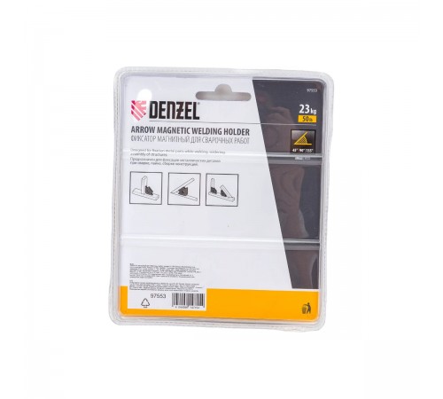 97553 Фиксатор магнитный Denzel, для сварочных работ, усилие 50LB