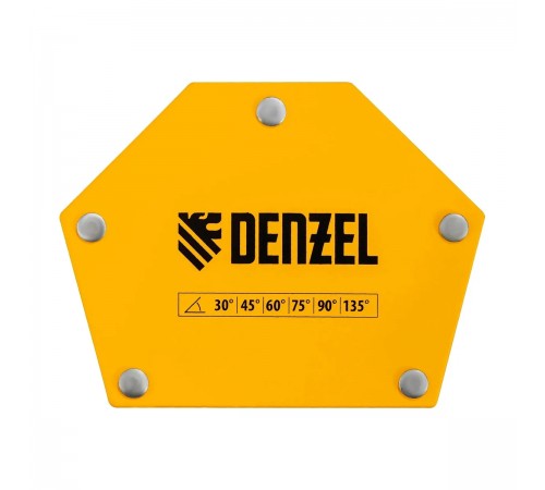 97554 Фиксатор магнитный Denzel для сварочных работ, усилие 50LB, 30х45х60х75х90х135 град