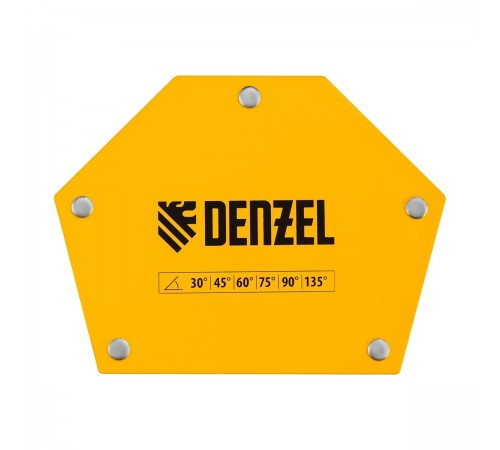 97556 Фиксатор магнитный Denzel для сварочных работ, усилие 75LB, 30х45х60х75х90х135 град
