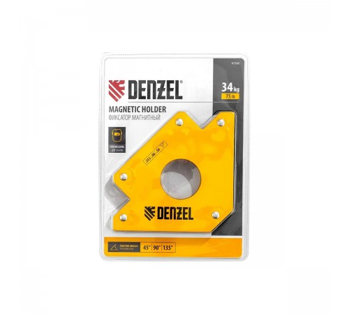 97560 Фиксатор магнитный Denzel, для сварочных работ, усилие 75LB