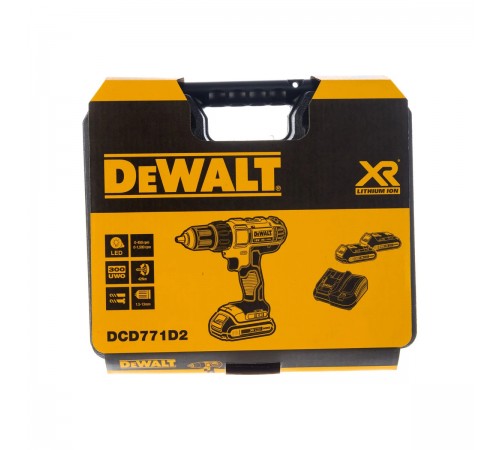 Дрель аккумуляторная DeWalt DCD 771 D2