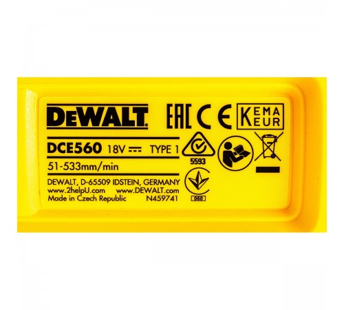 Пистолет для герметика DeWalt DCE 560 N аккумуляторный