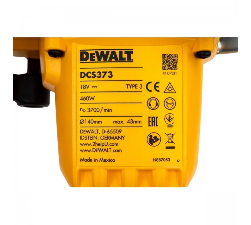 Пила дисковая акк. DeWalt DCS373N
