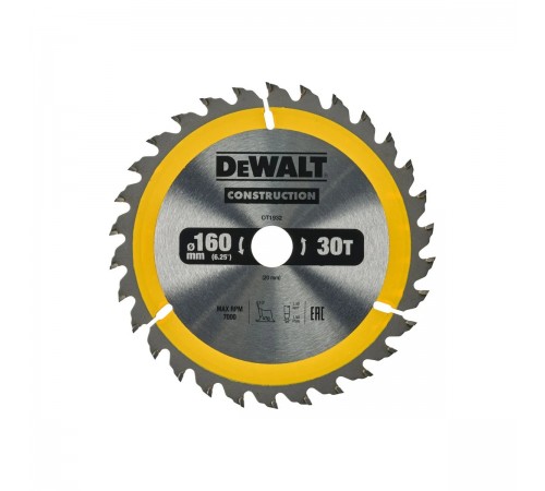 DT 1932 Диск пильный DeWalt 160х20х30