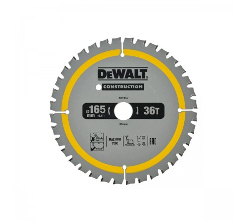 DT 1950 Диск пильный DeWalt 165х20х36