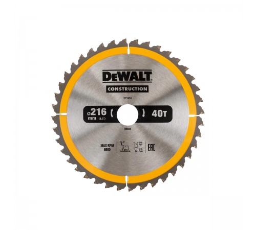 DT 1953 Диск пильный DeWalt 216х30х40