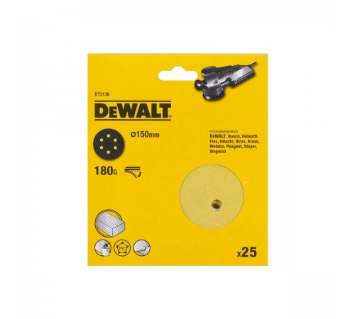 DT 3136 Круг шлифовальный DeWalt d 150 XM P-180