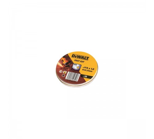 DT 3507 Диск абразивный DeWALT 125х1,0х22,2мм (10шт)