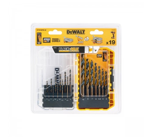 DT 70728 Набор сверл DeWalt по металлу 19 шт