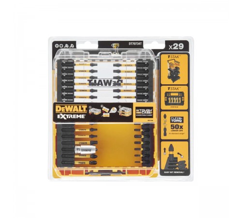 DT 70734T Набор бит и насадок DeWalt 29 шт