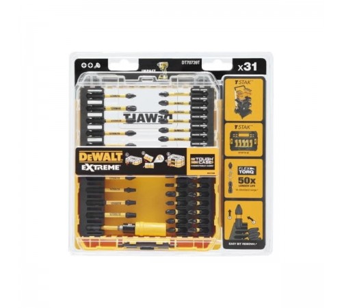 DT 70739T Набор бит и насадок DeWalt 31 шт