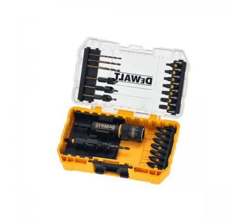 Набор DeWalt с механизмом быстрой смены Flip and Drive, 23 элемента в прочном футляре DT70779T-QZ