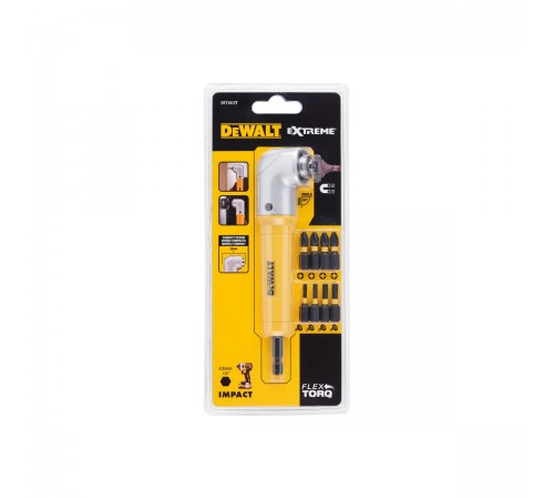 DT 71517T Насадка угловая DeWalt с набором бит (9 шт.)