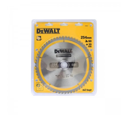 DT90250-QZ Диск пильный DeWalt 254/30мм 60з ATB+7 п/дер.