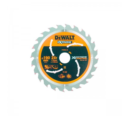 DT99562-QZ Диск пильный DeWalt FlexVolt 190/30 24 ATB +25°