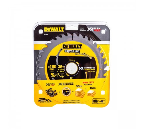 DT99563-QZ Диск пильный DeWalt FlexVolt 190/30 36 ATB +25°