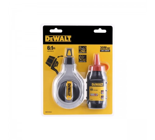 Разметочный шнур DEWALT 6:1 +красный меловой порошок DWHT47408-0