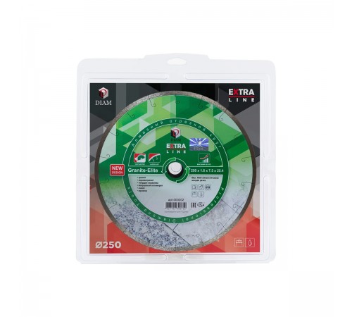 000202 Круг алмазный DIAM  1A1R GRANITE-ELITE 250x1,6x7,5х25,4