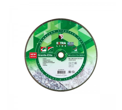 000219 Диск алмазный DIAM 1A1R GRANITE-ELITE 350х25.4мм