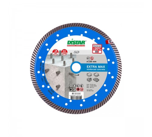 10115027018 Диск алмазный DISTAR Extra Max 1A1R Turbo 232x2,5x22,2