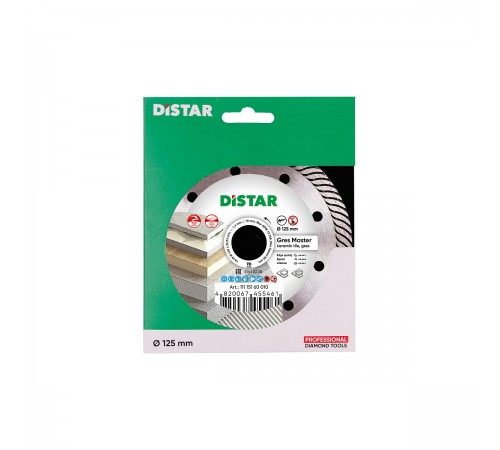 11115160010 Диск алмазный DISTAR Gres Master 1A1R 125x1,4x22,23