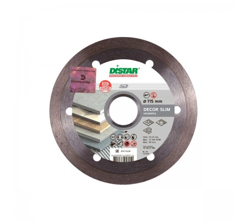 11115427009 Диск алмазный DISTAR Decor Slim 1A1R 115x1,2x22,2