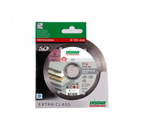11115427009 Диск алмазный DISTAR Decor Slim 1A1R 115x1,2x22,2