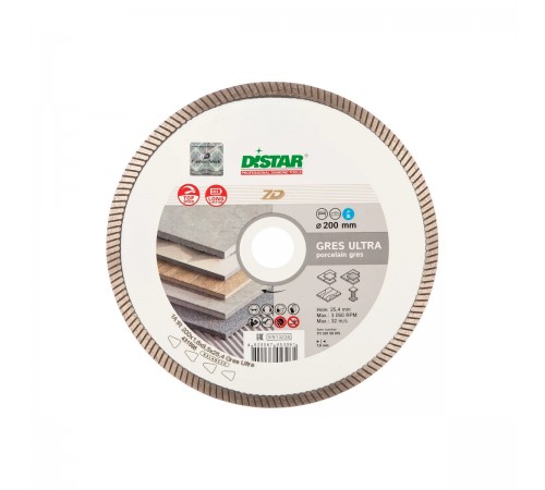 11120159015 Диск алмазный DISTAR Gres Ultra 1A1R 200x1,6x25,4