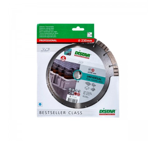 14315129017 Диск алмазный DISTAR Bestseller Universal 1A1RSS/C3-H 232x2,6x22,2