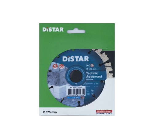 14315347010 Диск алмазный DISTAR Technic Advanced 1A1RSS-C3-H 125x2,2x22,2