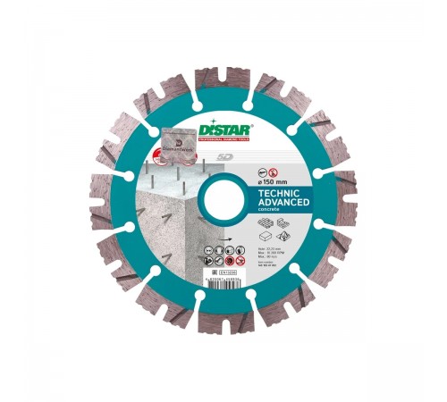 14315347012 Диск алмазный DISTAR Technic Advanced 1A1RSS/C3-H 150x2,3x22,2