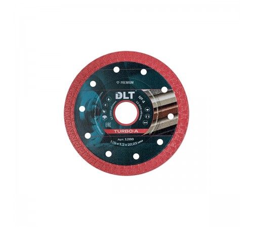 1288 Диск алмазный DLT №4 (Turbo-A) 125 мм