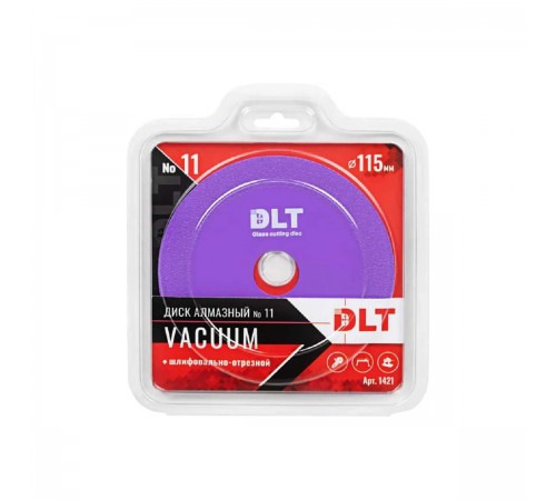Диск алмазный шлифовально-отрезной DLT VACUUM №11 115мм 1421