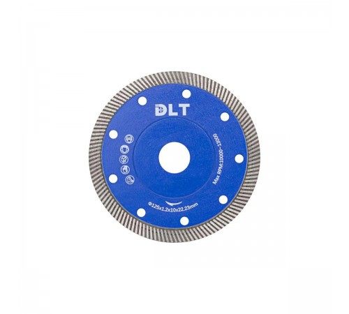 1424 Диск алмазный DLT №19 (SUPER THIN TURBO) 125 мм