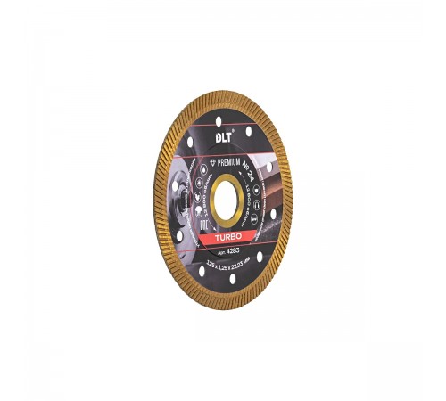 Диск алмазный DLT №25, TURBO, 125х1,4мм, арт 4283