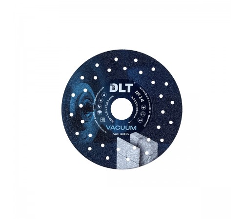 Универсальный шлифовально-отрезной алмазный диск DLT №15, VACUUM, 125мм, арт.4285