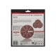 Круг шлифовальный DLT GrandFlex RED, P240, 225мм, 10шт, (на бумаге, оксид алюминия), арт.4512