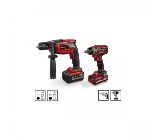 Набор бит и головок Einhell 28 предметов, ударопрочные, битодержатель, S-case 108703
