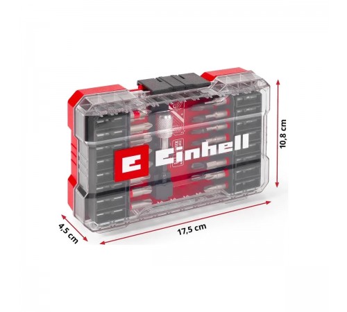 Набор бит Einhell 33 предмета, 50 мм с держателем, M-Case 118903