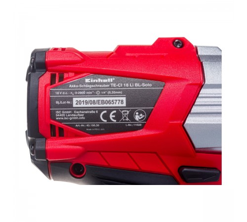 Винтоверт ударный аккумуляторный Einhell PXC TP-CI 18 Li BL-Solo 4510030