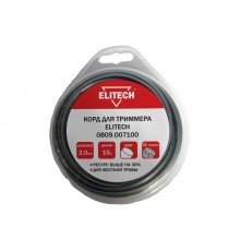 0809.007100 Леска Elitech 2,0x15м с алюм.стружкой (круг)