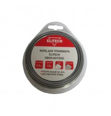0809.007500 Леска Elitech 3,0x15м с алюм.стружкой (круг)